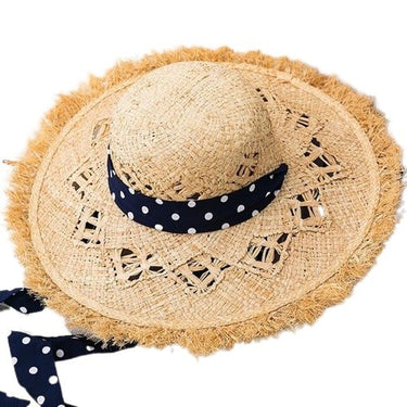 Chapeau Rond Ajoure En Paille